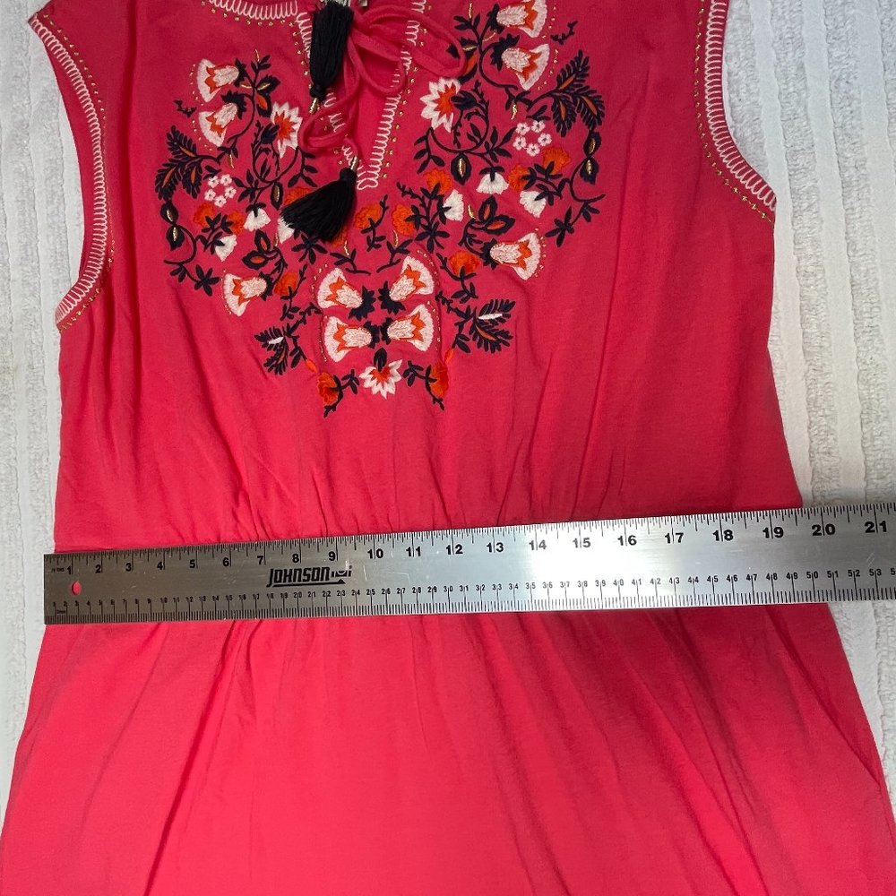 Boden Womens Catriona Embroidered Shift Dress Sleeveless Pullover Pink Size 16R - Picture 8 of 9